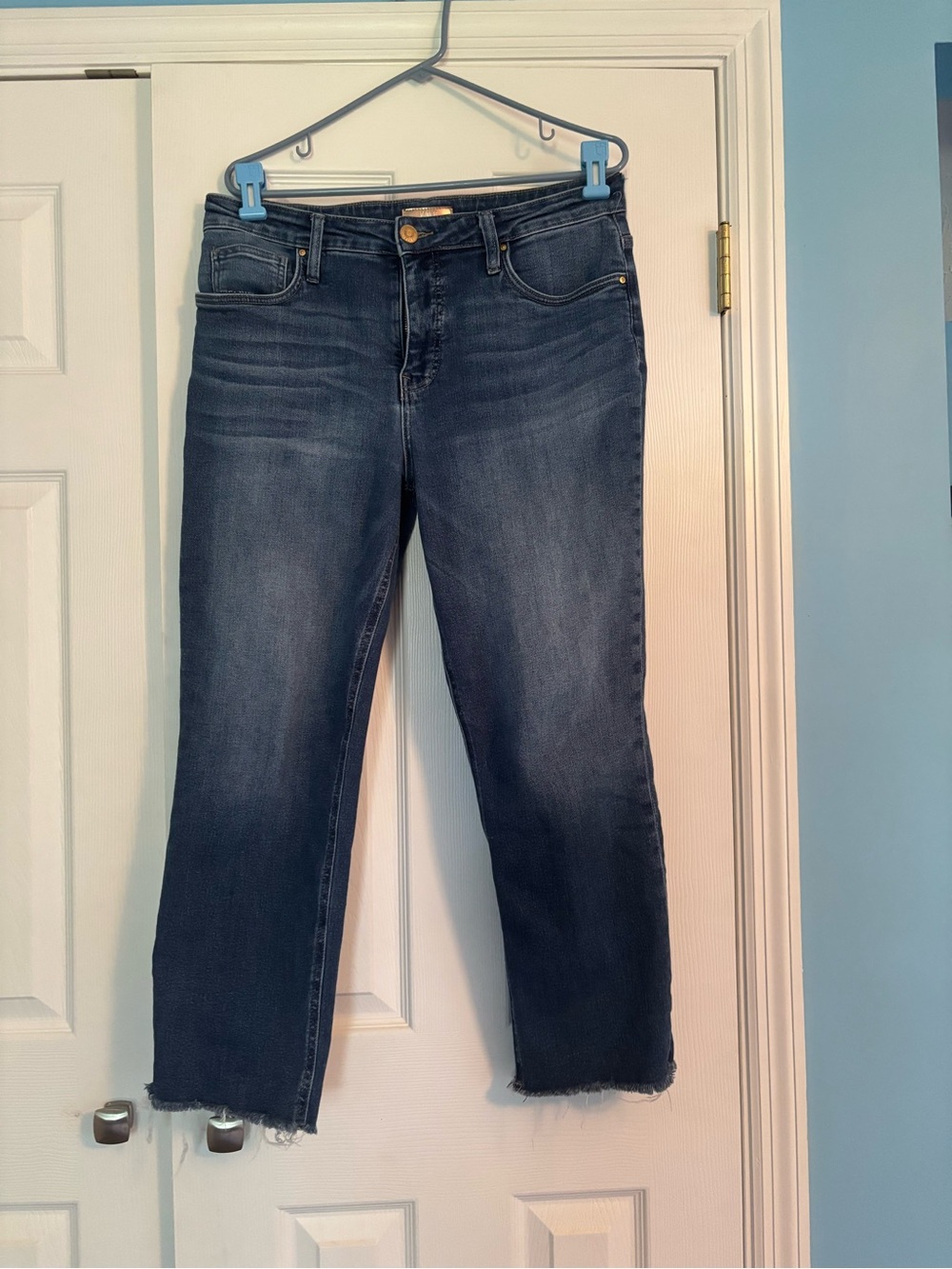 Kut from the Kloth Dark Indigo Cropped Straight Jeans